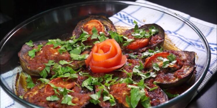 سمك محشي في الفرن