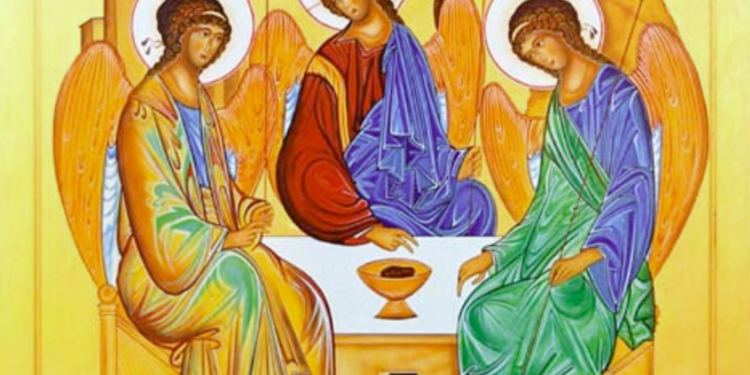 أيقونة الله الثالوث: مصدر الحياة الأعلى – الايقونة وشرحها