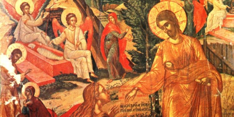 أيقونة أحداث القيامة – الايقونة وشرحها