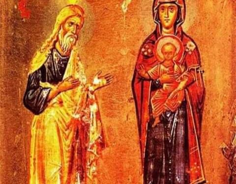 أيقونة العذراء مريم جسرٌ بين العهدين – الايقونة وشرحها