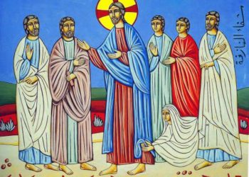 أيقونة شفاء المنزوفة (مارونية) – الايقونة وشرحها