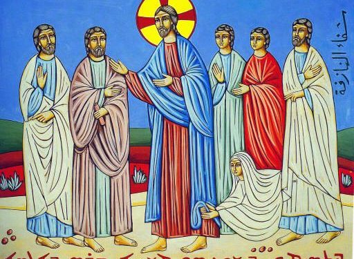 أيقونة شفاء المنزوفة (مارونية) – الايقونة وشرحها