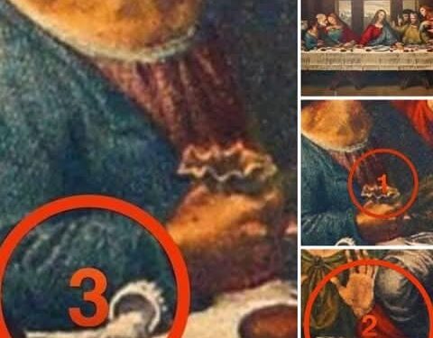 رموز لأول مرة أعرفها في لوحة العشاء الأخير