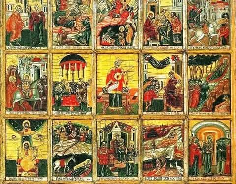 قصة أيقونة المديح التي تتكون من 24 أيقونة – تاريخ الايقونة وشرحها