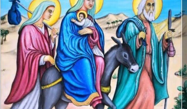 هل تعرف من هي المرافقة التي كانت مع الطفل يسوع وأمه مريم وخطيبها يوسف النجار في رحلة الهروب الى مصر وفق الايقونة – نقلا عن مخطوطات أثرية