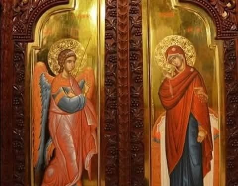 لماذا تُرسَم أيقونة البشارة على الباب الملوكي؟