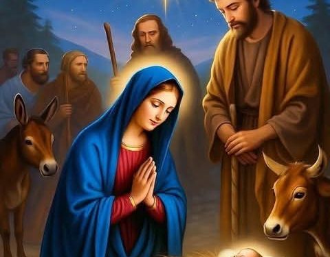 تهنئة سيّدتنا مريم العذراء بميلاد المسيح