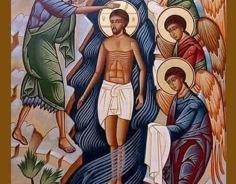 القدّيس يوحنّا المعمدان في أيقونة الظهور الإلهي