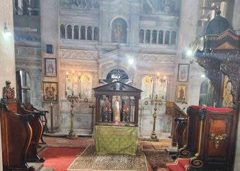 القديس أنطونيوس الكبير وكنيسة دخول السيد إلى الهيكل (Ὑπαπάντη) في مدينة طنطا وأيقونة للقديس أنطونيوس الموجودة في كنيسة